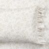 Queen Size Polyester Tan Ruffle Floral 6 Piece Sheet Set
