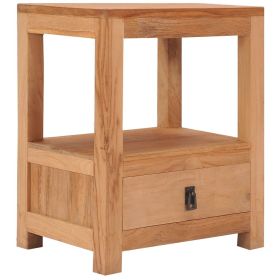 Bedside Cabinet 15.7"x11.8"x19.7" Solid Wood Teak