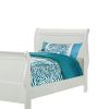 White Panel Sleigh Twin Bed