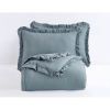 Queen Oversized Ruffled Edge Microfiber Comforter Set