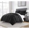 Twin Size Reversible Microfiber Down Alternative Comforter Set