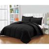 Twin Size Reversible Microfiber Down Alternative Comforter Set