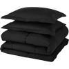 Twin Size Reversible Microfiber Down Alternative Comforter Set