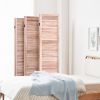 6-Panel Classic Louver Slatted Room Divider Screen