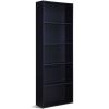 Modern 5-Shelf Bookcase Storage Shelves