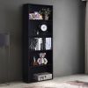 Modern 5-Shelf Bookcase Storage Shelves