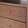 Farmhouse Mid Century 2 Drawer Nightstand