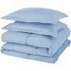 Queen Size Reversible Microfiber Down Alternative Comforter Set