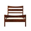 Twin size Farmhouse Style Pine Wood Platform Bed Frame