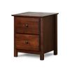 Farmhouse Solid Pine Wood 2 Drawer Nightstand