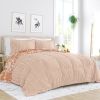 Full/Queen Size 3-Piece Reversible Scalloped Edges Microfiber Quilt Set