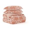 Full/Queen Size 3-Piece Reversible Scalloped Edges Microfiber Quilt Set