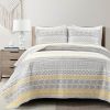 Full/Queen Scandinavian Reversible Cotton Quilt Set
