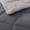 Full/Queen Plush Sherpa Reversible Micro Suede Comforter Set