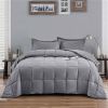 Full/Queen Traditional Microfiber Reversible 3 Piece Comforter Set