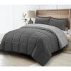 King/Cal King Traditional Microfiber Reversible 3 Piece Comforter Set