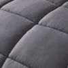 Queen Size Reversible Microfiber Down Alternative Comforter Set