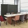 6-Ft 3-Panel Room Divider Screen with Steel Base and Heavy Duty Hinges