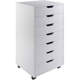 Modern Scandinavian Style 7-Drawer Storage Cabinet Chest (finish: White)