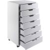 Modern Scandinavian Style 7-Drawer Storage Cabinet Chest