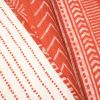 King size Scandinavian Chevron Reversible Cotton Quilt Set