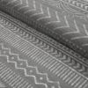 King Size Scandinavian Chevron Stripe Reversible Cotton Quilt Set