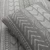 King Size Scandinavian Chevron Stripe Reversible Cotton Quilt Set
