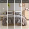 King/CAL King Soft Sherpa Faux Fur 3-Piece Comforter Set with Pillow Shams