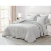 King Oversized Ruffled Edge Microfiber Comforter Set
