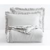 Queen Oversized Ruffled Edge Microfiber Comforter Set
