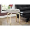 24in Modern End Table 1 Drawer Nightstand