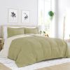 Full/Queen 3-Piece  Microfiber Reversible Comforter Set