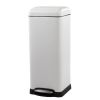 8-Gallon Retro Stainless Steel Step-On Trash Can