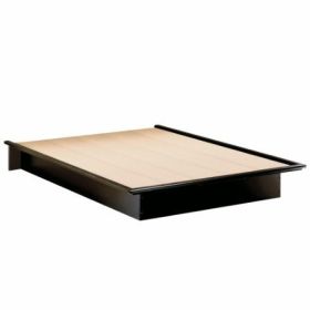 Full size Contemporary Platform Bed (finish: black)