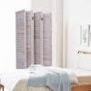 6-Panel Classic Louver Slatted Room Divider Screen