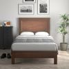 Twin Size Modern College Dorm Wooden Platform Bed