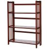 3-Shelf Folding Storage Shelves Bookcase