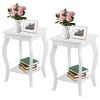 Stylish Nightstand End Table - Set of 2