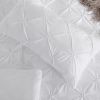 King Size All Season Pleated Hypoallergenic Microfiber Reversible 3 Piece Comforter Set
