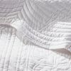 Full/Queen Size 3-Piece Reversible Scalloped Edges Microfiber Quilt Set
