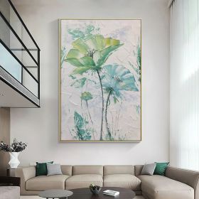 Hand painted Large Abstract Original Palette Knife Flower Oil Painting On Canvas Pink White Flower Living room Wall Decor Texture frame painting (style: 4, size: 150X220cm)