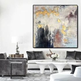 Handmade Oil Paintings On Canvas Wall Art Decoration Modern Abstract Painting Living Room Hallway Bedroom Decorative Painting (style: 1, size: 60x60cm)