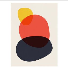 Abstract Geometric Illustration Wall Art Canvas Oil Painting Nordic Posters and Wall Pictures for Living Room Decor No Frame (size: 100X150cm)